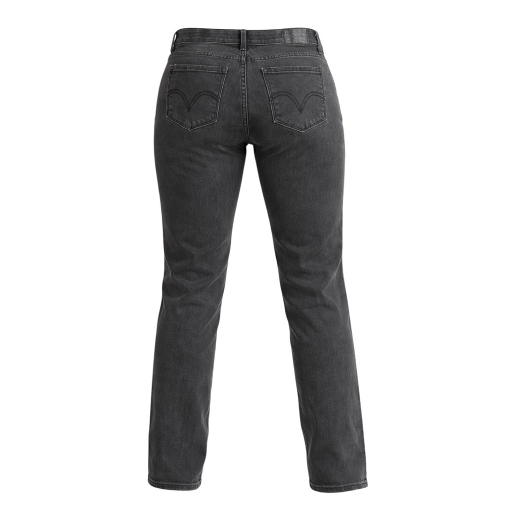 Levi’s 525 Womens Size 8 Perfect Waist Straight Vintage Black Wash Stretch Jeans - Picture 2 of 6